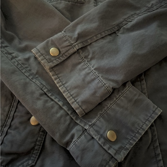 GAP Barn chore jacket, size Large, Sherpa lining & collar. zip and snap, Cotton - Picture 4 of 9